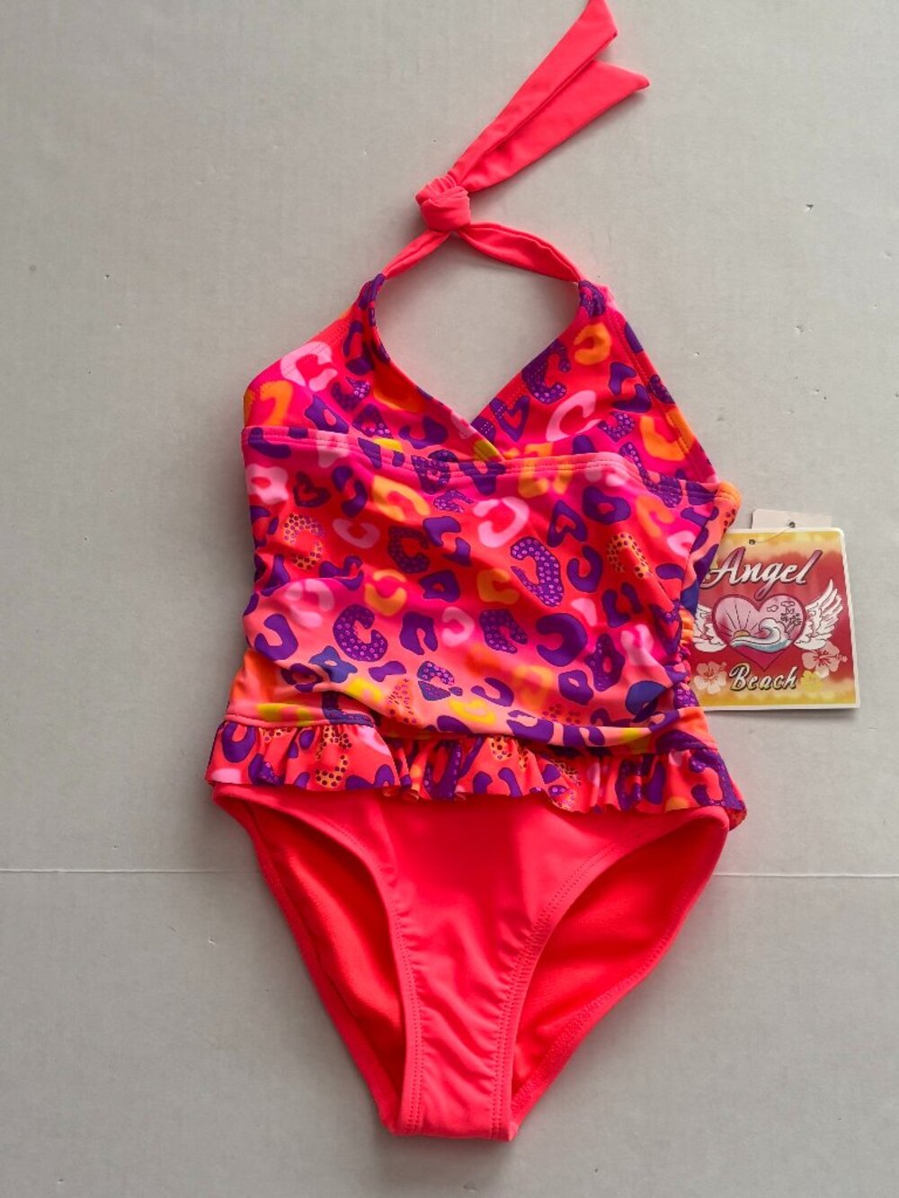 NWT Angel Beach Girls Halter Swimsuit